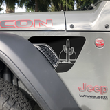 Saguaro Cactus Desert Fender Vent Decals, Both Sides Included, Fits Jeep Wrangler JL & Gladiator JT