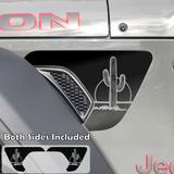 Saguaro Cactus Desert Fender Vent Decals, Both Sides Included, Fits Jeep Wrangler JL & Gladiator JT