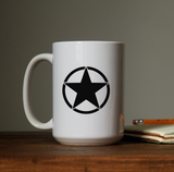 Allied Military Invasion Star Waterproof Sticker