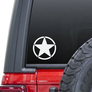 Allied Military Invasion Star Waterproof Sticker