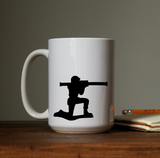 Bazooka Rocket Launcher Military Army Man Toy Soldier Waterproof Vinyl Decal Sticker on coffee cup.