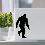 Sasquatch bigfoot yeti waterproof vinyl decal sticker on a laptop tablet computer.