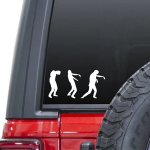 Zombies Waterproof Sticker, Vinyl Decals, Cars, Car Bumpers, Car Windows, Phones, iPhones, Laptops, Tablets, iPads, Water Bottles, Travel, Mugs, Coffee Cups, Yeti Tumblers, Coolers, Lunch Boxes, Helmets, Wine Glasses, Pint Glasses, Glassware.